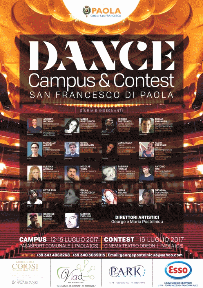 Dance Campus&Contest San Francesco di Paola - Paola (CS) - Direzione Artistica George e Maria Postelnicu