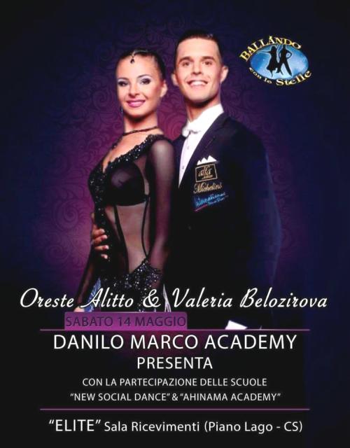 Oreste Alitto e Valeria Belozerova - Ballerini - Istruttori di Danze Standard, Danze Latino Americane, Liscio Unificato, Ballo Da Sala - Componenti della Nazionale Italiana di Danza Sportiva Club Azzurro - Trainers MIDAS