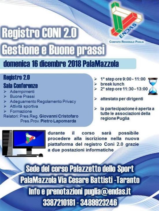 ENDAS - Ente Nazionale Democratico di Azione Sociale - Comitato Regionale Puglia - Presidente Giovanni Cristofaro