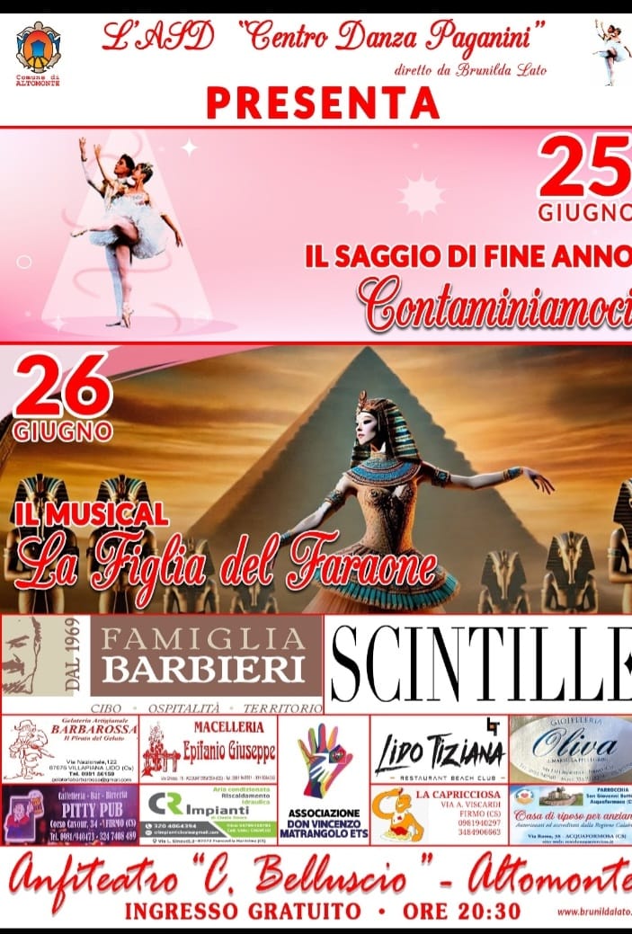 Centro Danza Paganini - Altomonte (CS) - Acquaformosa (CS) - Firmo (CS) - Lungro (CS) - San Sosti (CS) - Brunilda Lato