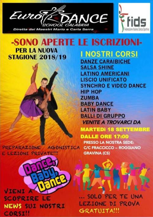 Euro Dance School Calabria - Roggiano Gravina (CS) - Diretta dai Maestri Mario e Carla Serra