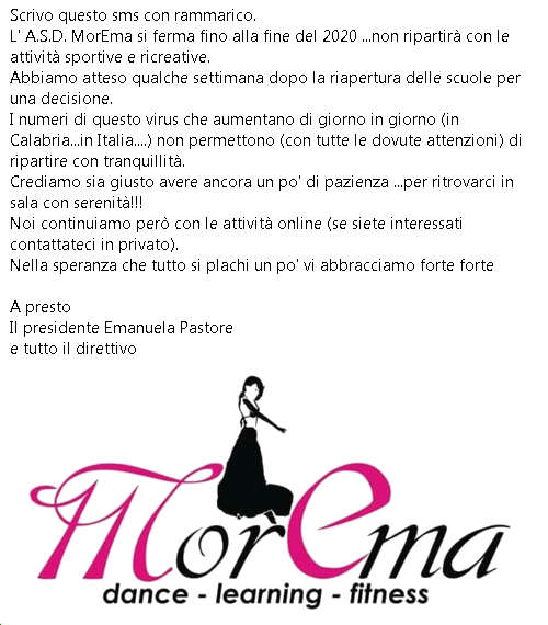 ASD MorEma - Fuscaldo (CS) - Diretta da Emanuela Pastore